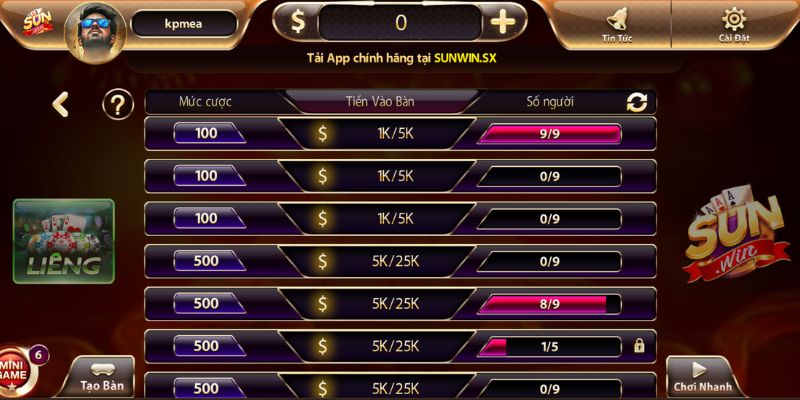 Những ưu điểm khi chơi liêng tỉnh táo