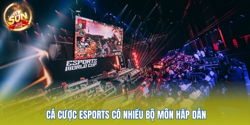 Cá cược Esports có nhiều bộ môn hấp dẫn