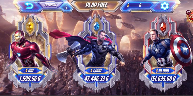Siêu anh hùng Avenger - Đỉnh cao slot game